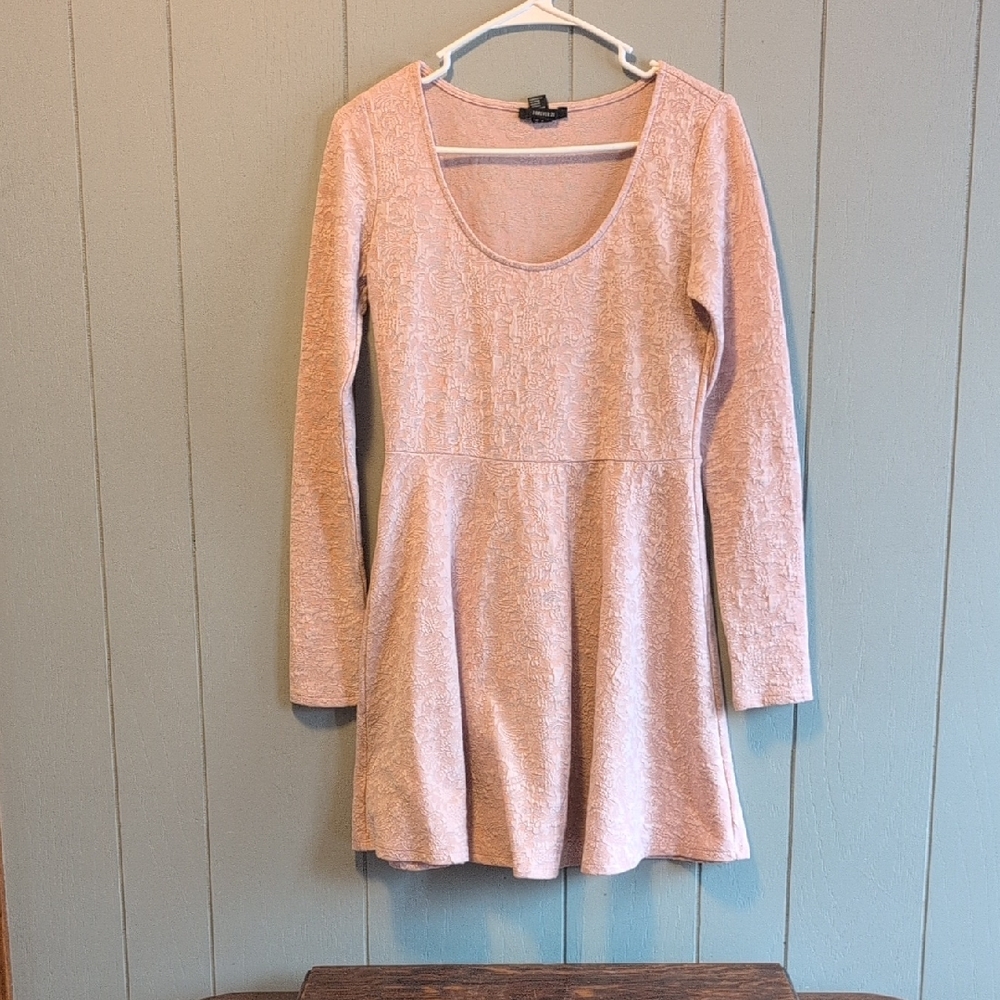 Forever 21 Pink Long Sleeve Dress